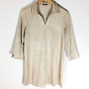 J McLaughlin Faux Suede Tunic